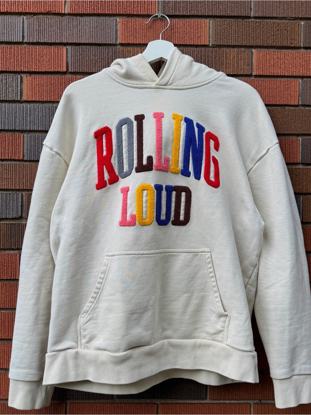 2022 Rolling Loud Cream Merch Hoodie